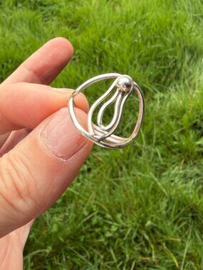 Handmade Sterling Silver Sculptural Ring